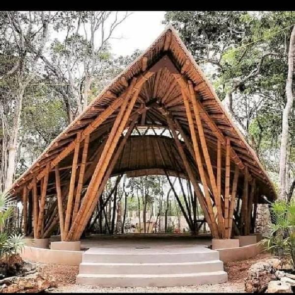 Custom bamboo structure for huts and outdoor spaces